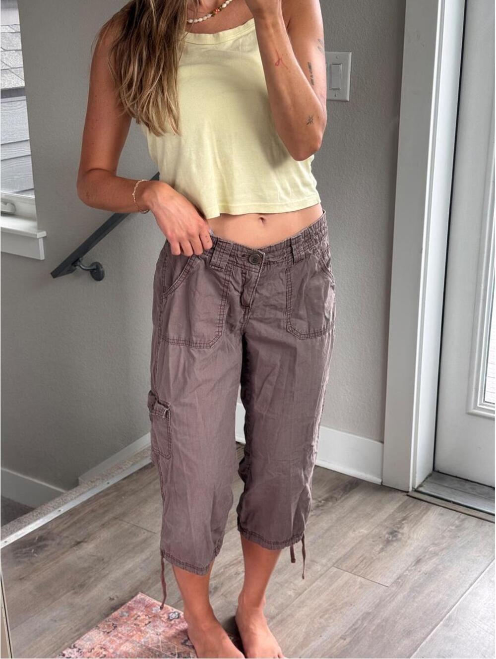Y2K Brown cargo pants #cargo #utility